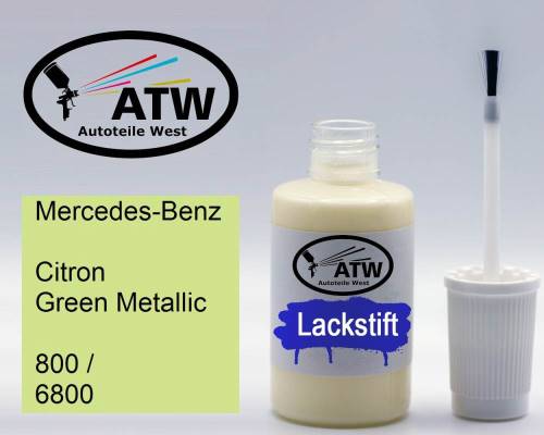 Mercedes-Benz, Citron Green Metallic, 800 / 6800: 20ml Lackstift, von ATW Autoteile West.